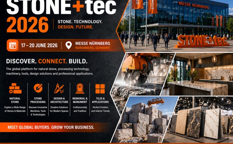STONE+tec 2026 — key visual